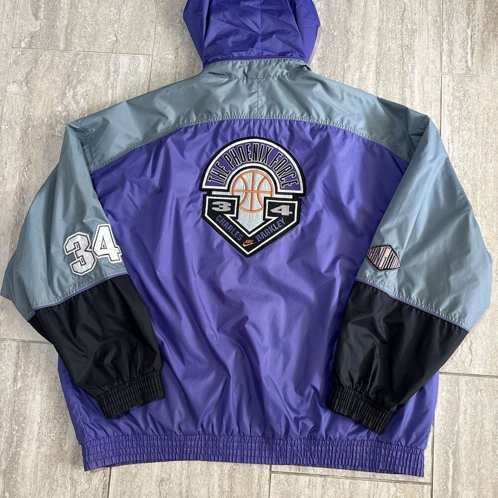 Vtg 90s Nike Charles Barkley Phoenix Force Jacket Suns NBA Windbreaker XXL Gorp